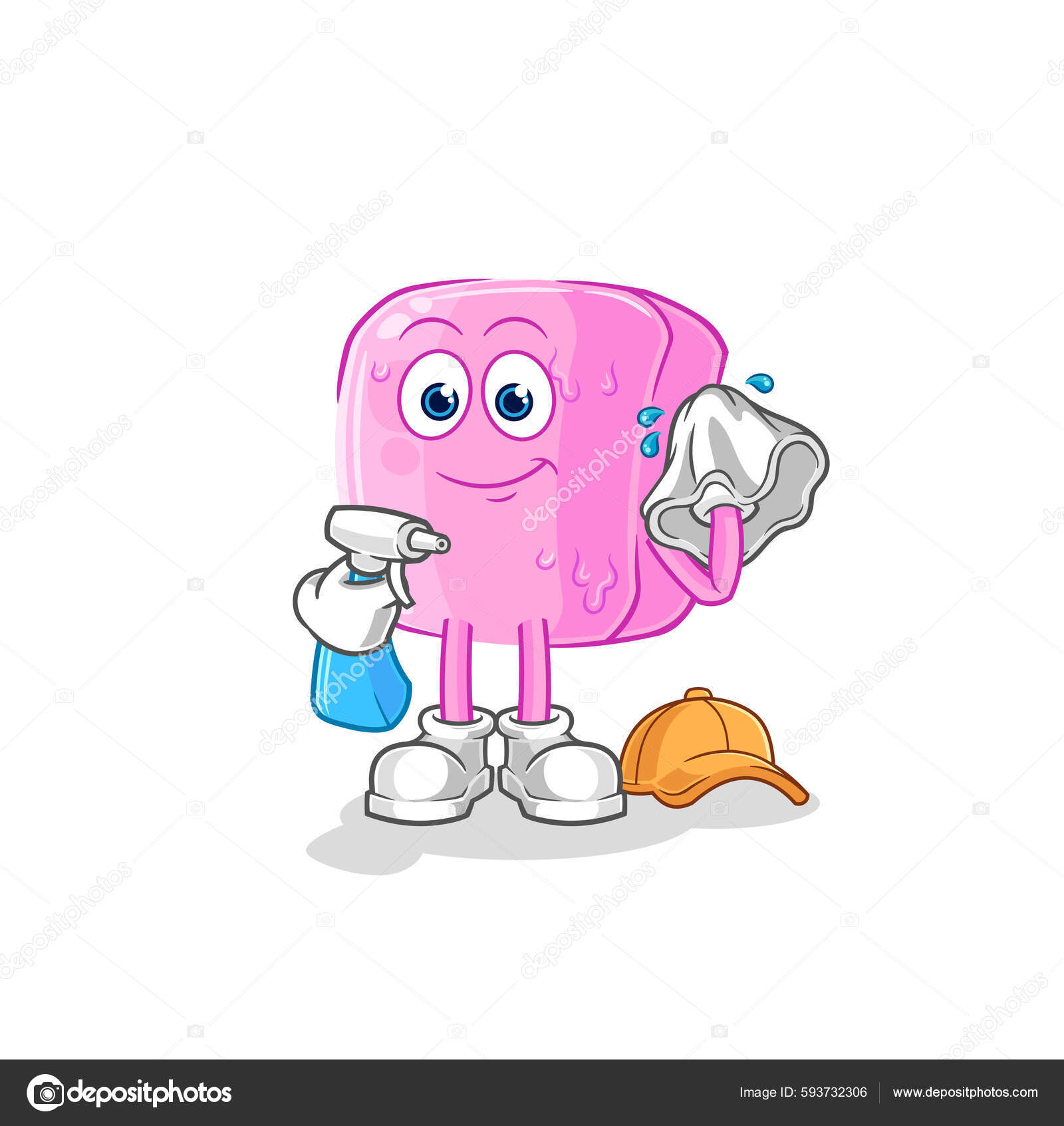 Nail Cleaner Vector Cartoon Characte Stock Vector by ©hariyusuf.rap