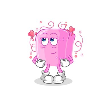 the nail shy vector. cartoon characte