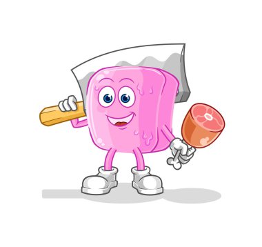 the nail Butcher illustration. character vecto