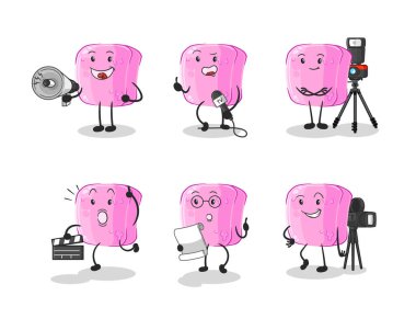 the nail entertainment group character. cartoon mascot vecto
