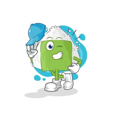 the onigiri young boy character cartoo