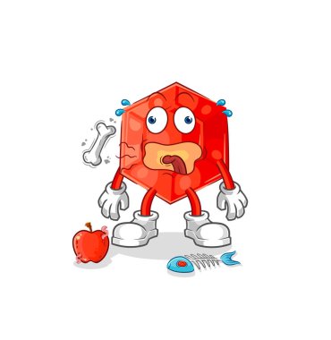 the ruby burp mascot. cartoon vecto