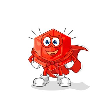 the ruby heroes vector. cartoon characte