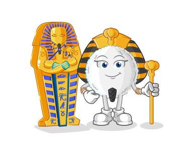 the white blood ancient egypt cartoon. cartoon mascot vecto