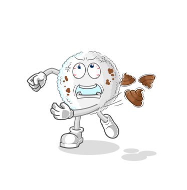 the white blood throwing shit vecto