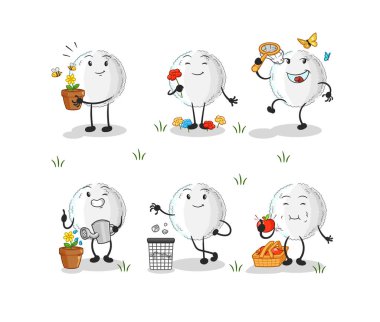 the white blood save the earth group. cartoon masco