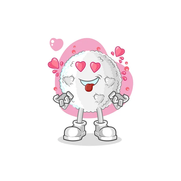 White Blood Fallin Love Vector Cartoon Characte — Vector de stock