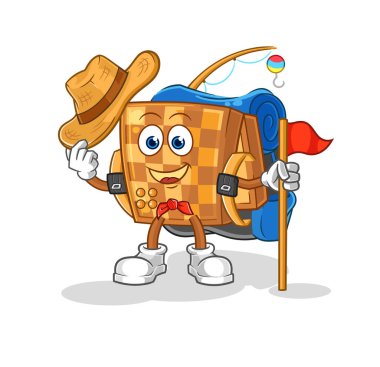 the wood chess scout vector. cartoon characte