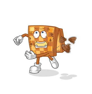 the wood chess throwing shit vecto