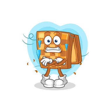 the wood chess cold illustration. character vecto