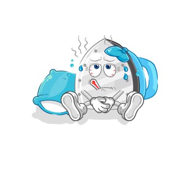 the iron sick vector. cartoon characte