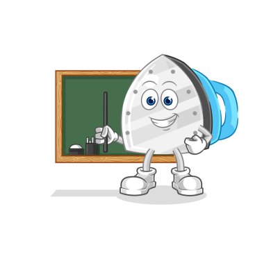the iron teacher vector. cartoon characte