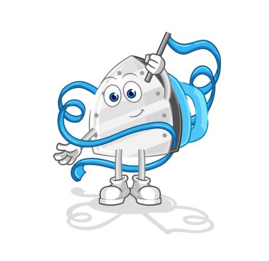 the iron Rhythmic Gymnastics mascot. cartoon vecto