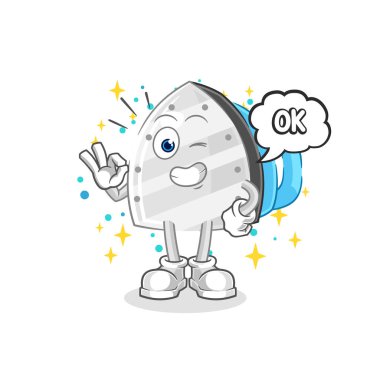 the iron agree mascot. cartoon vecto