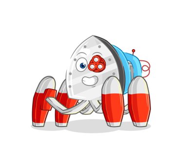 the iron future robot vector. cartoon characte