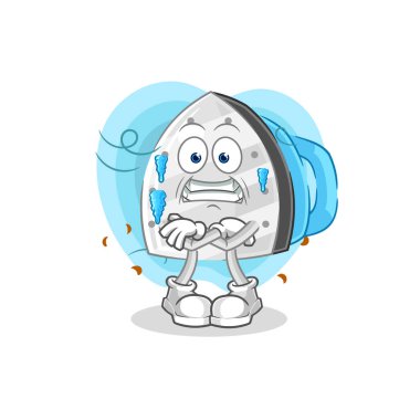 the iron cold illustration. character vecto