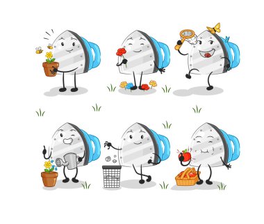 the iron save the earth group. cartoon masco