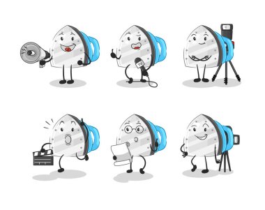 the iron entertainment group character. cartoon mascot vecto