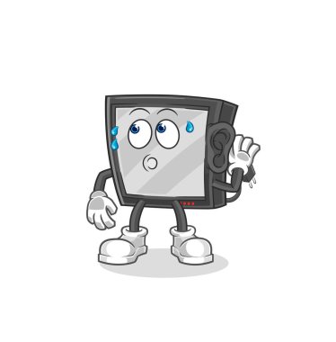 the tv eavesdropping vector. cartoon characte