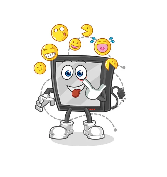 Laugh Mock Character Cartoon Mascot Vecto — Stockvector