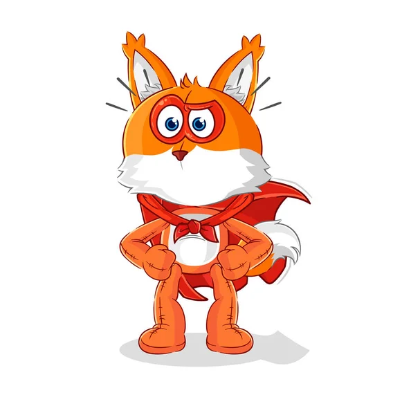 Fox Heroes Vector Cartoon Characte — Stockový vektor