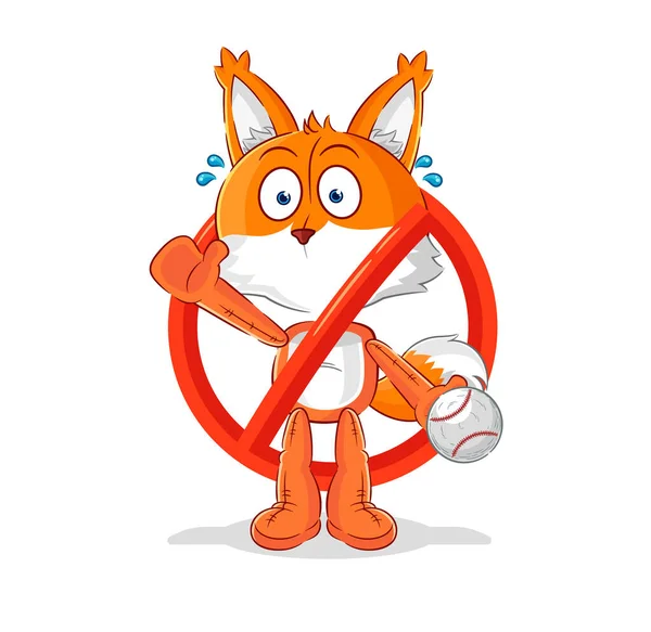 Say Fox Mascot Cartoon Vecto — Stockový vektor