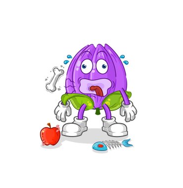 the tulip burp mascot. cartoon vecto