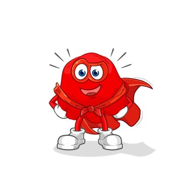 the red cloth heroes vector. cartoon characte