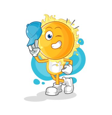 the sun young boy character cartoo