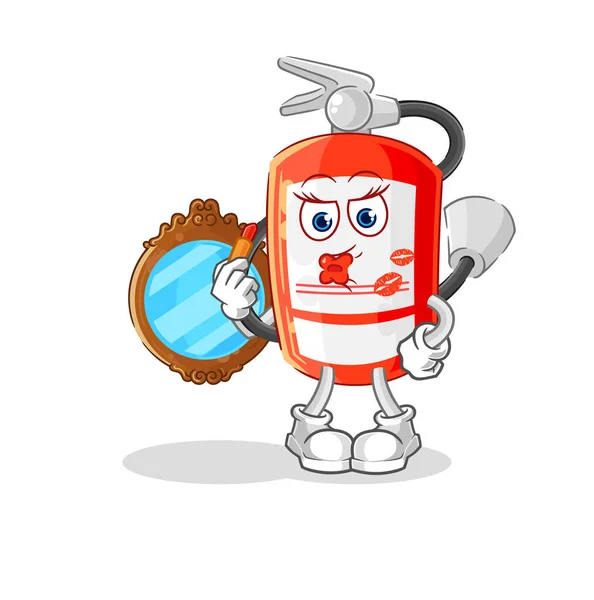 Extinguisher Make Mascot Cartoon Vecto — Stock Vector