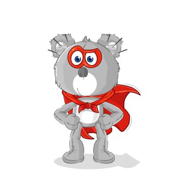 the koala heroes vector. cartoon characte
