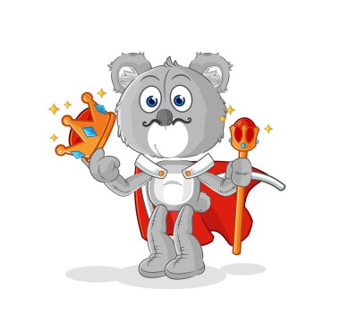 the koala king vector. cartoon characte
