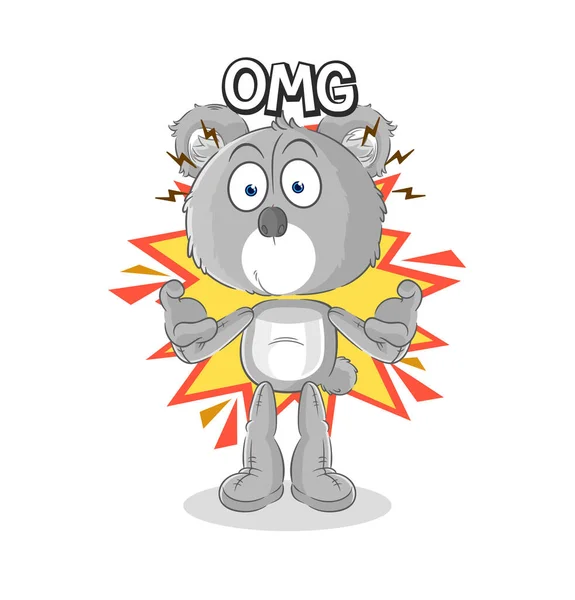 Koala God Vector Cartoon Characte — Image vectorielle