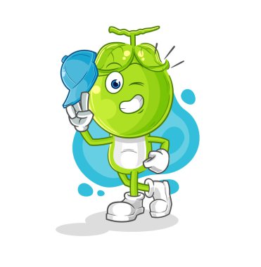 the pea head young boy character cartoo