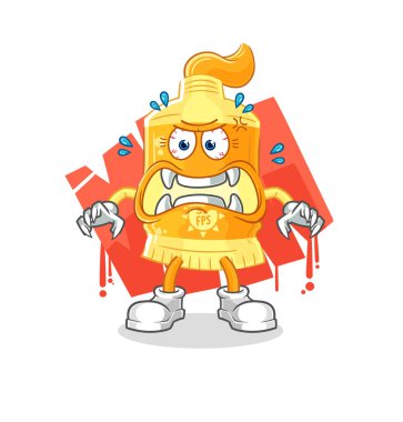 the sunscreen monster vector. cartoon characte