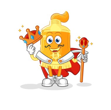 the sunscreen king vector. cartoon characte