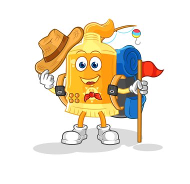 the sunscreen scout vector. cartoon characte