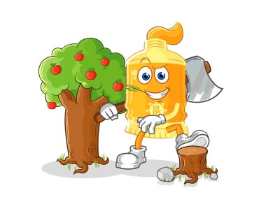 the sunscreen Carpenter illustration. character vecto