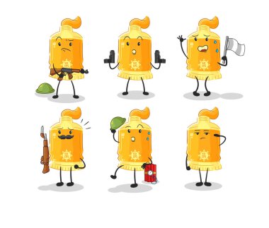 the sunscreen troops character. cartoon mascot vecto