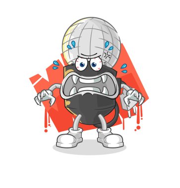 the mic monster vector. cartoon characte