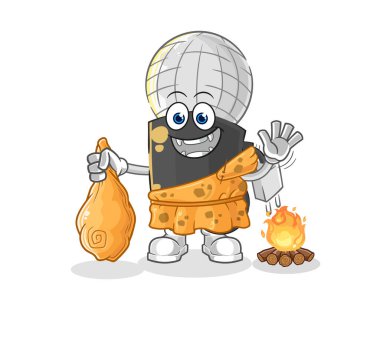 the mic ancient cartoon. cartoon mascot vecto