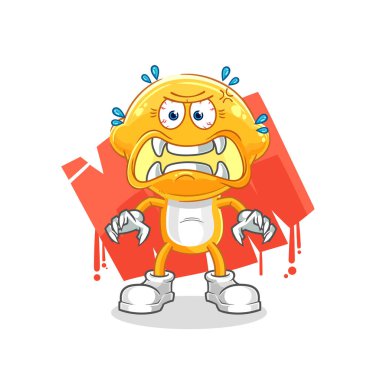 the lemon head monster vector. cartoon characte