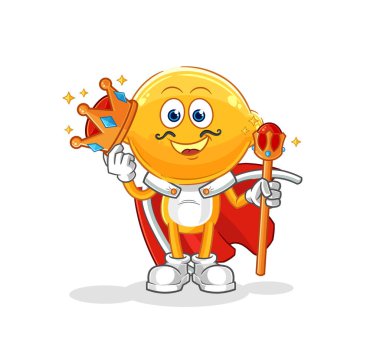 the lemon head king vector. cartoon characte