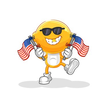 the lemon head american youth cartoon mascot vecto