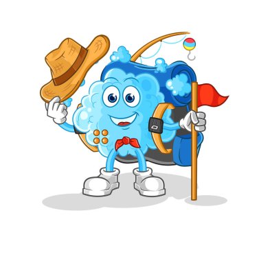 the foam scout vector. cartoon characte