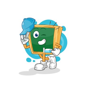 the blackboard young boy character cartoo