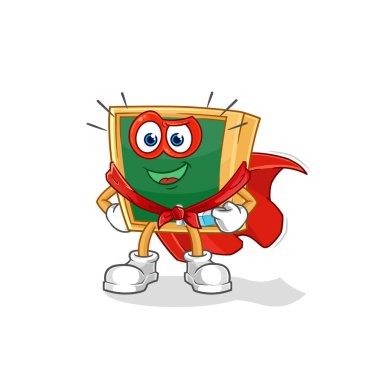 the blackboard heroes vector. cartoon characte