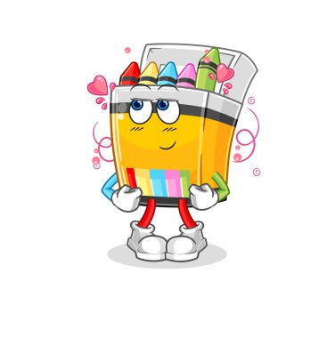 the crayon shy vector. cartoon characte