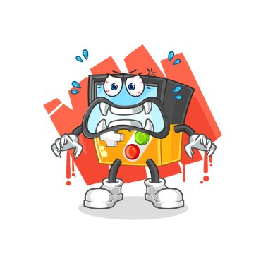 the gameboy monster vector. cartoon characte