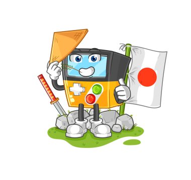the gameboy japanese vector. cartoon characte